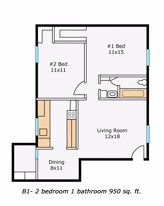 Unit 215 212 floor plan
